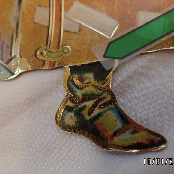 Vintage 1986 Merrimack? Ornaments 2 sided Hong Kong Outlined in Gold Old World - Picture 14 of 16